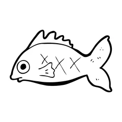 Kussenhoes cartoon fish © lineartestpilot