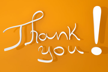 Thank You Calligraphy Hand Lettering sign