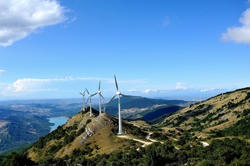 Generatori eolici con panoramiche