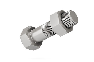 Closeup Bolt and Nut