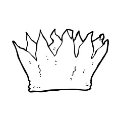 cartoon paper crown