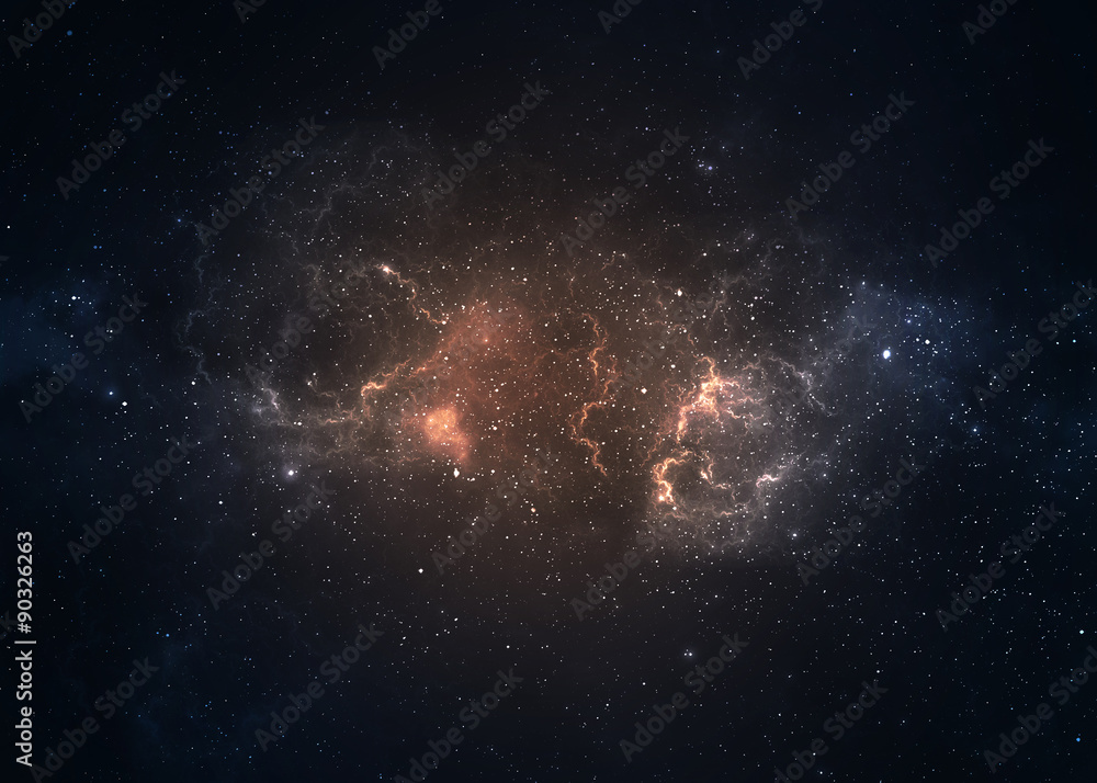 Canvas Prints star field in deep space many light years far from the earth