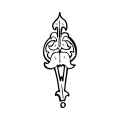 cartoon ornate clasp