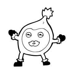 cartoon funny christmas creature