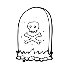 cartoon grave