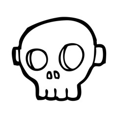 cartoon spooky skull mask