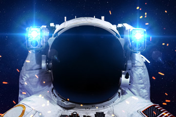 Astronaut in outer space. Elements of this image furnished by