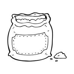 cartoon bag of flour