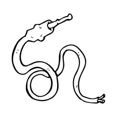 cartoon electrical lead