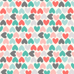Floral  seamless pattern. Red, green, black and white