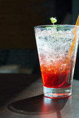 strawberry soda - soft focus with film filter