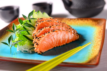 Seared Sesame-crusted Salmon