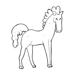 cartoon horse
