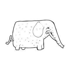 cartoon big elephant