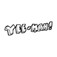 cartoon yeehah symbol