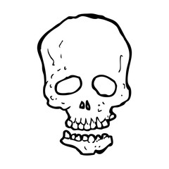 cartoon skull