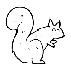 cartoon squirrel