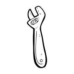 cartoon adjustable spanner