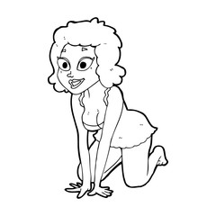 cartoon funny sexy woman