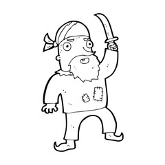 cartoon pirate