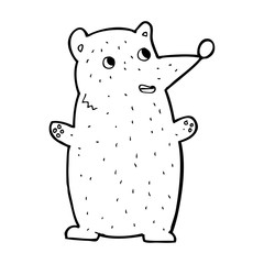 funny cartoon bear