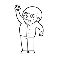 cartoon man asking question