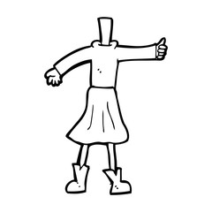 cartoon female body (add photos or mix and match cartoons)