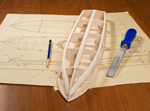 Ship scale model construction