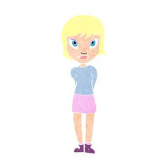 cartoon pretty girl
