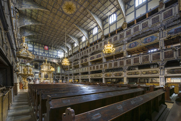 Interior of Church of Peace in Jawor, Poland