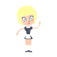 cartoon maid