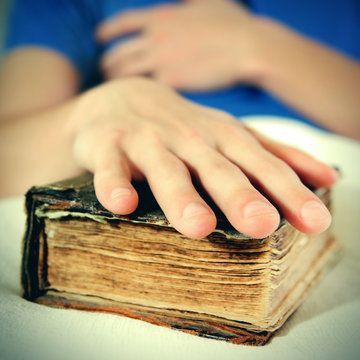 Hand on the Old Book