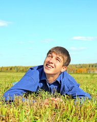 Happy Teenager in the Field