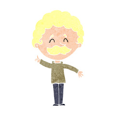 cartoon man with idea