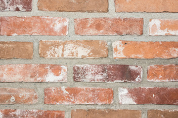 Fototapeta premium Red grunge brick wall texture.