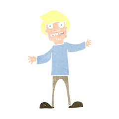 cartoon surprised man