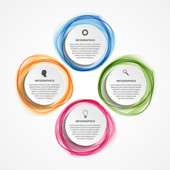 Abstract infographics options banner. Vector illustration.