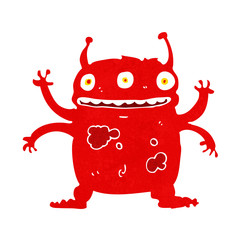 cartoon alien monster