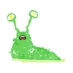 cartoon gross slug