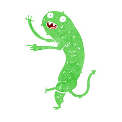 cartoon gross little monster