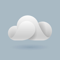 Abstract white cloud
