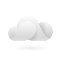 Abstract white cloud