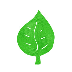 cartoon leaf symbol