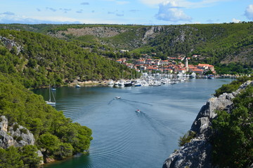 Fototapeta premium Croatia – Skradin (Krka river)