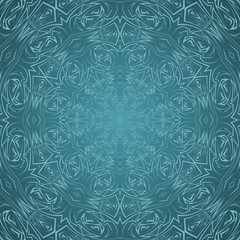 Abstract pattern in cyan