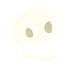 cartoon spooky skull
