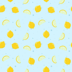 Vector funny seamless pattern in trendy hand drawn doodle style