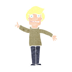 cartoon man asking question