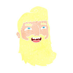 cartoon laughing bearded man