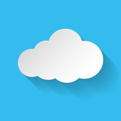 White paper cloud